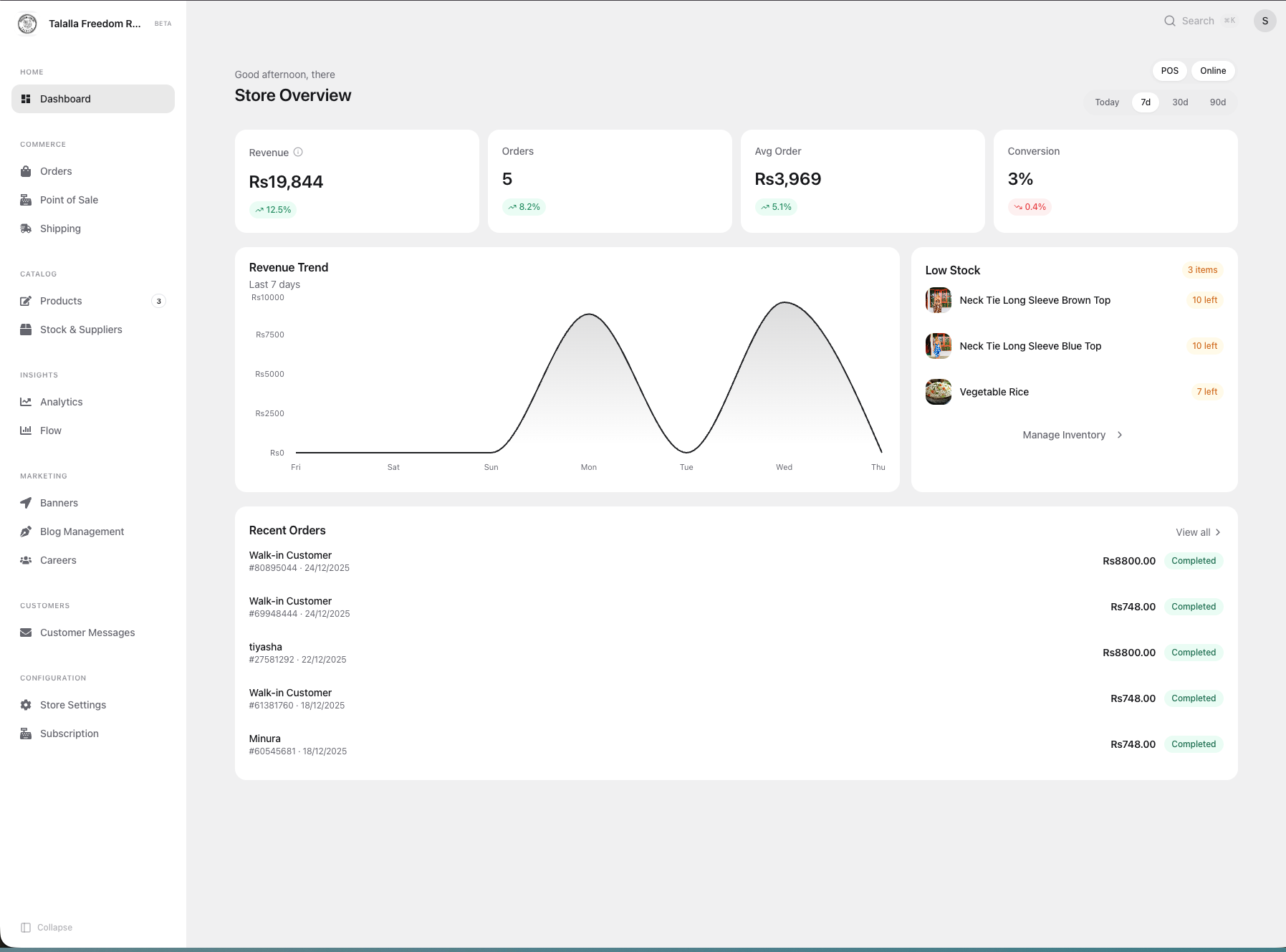 Dashify Dashboard - Light Theme